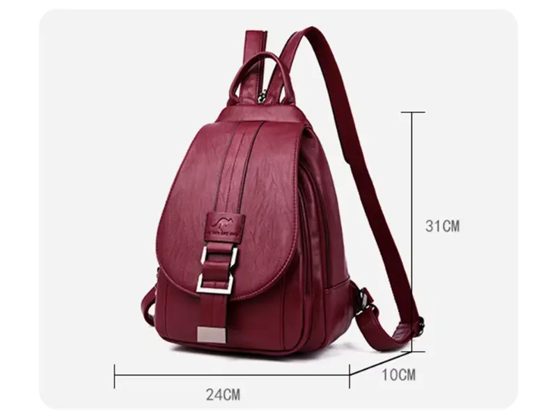 Mochilas de couro feminina Serena Bela